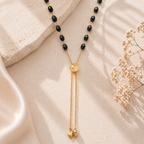 Zoe Silver Bronzite Necklace