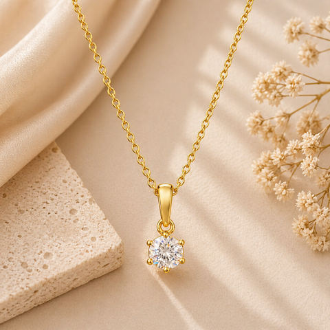 Kate Silver Diamond Necklace
