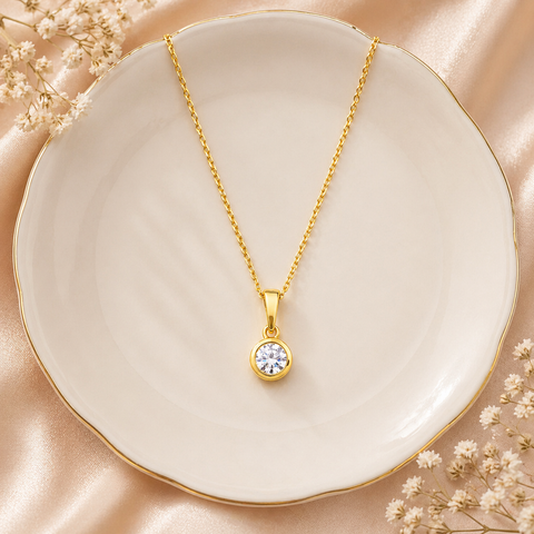 Ria Silver Diamond Necklace