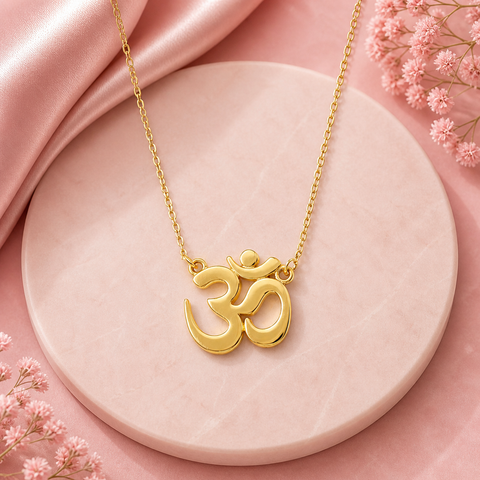 Cian Sterling Silver OM Necklace