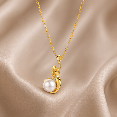 Wren Silver Pearl Necklace