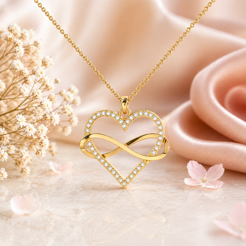 Lyra Silver Zirconia Necklace