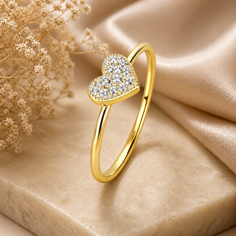 Nora Silver Zirconia Adjustable Ring