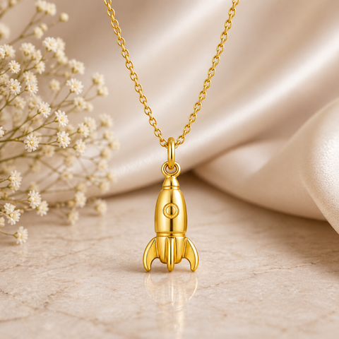Ava Silver Rocket Necklace