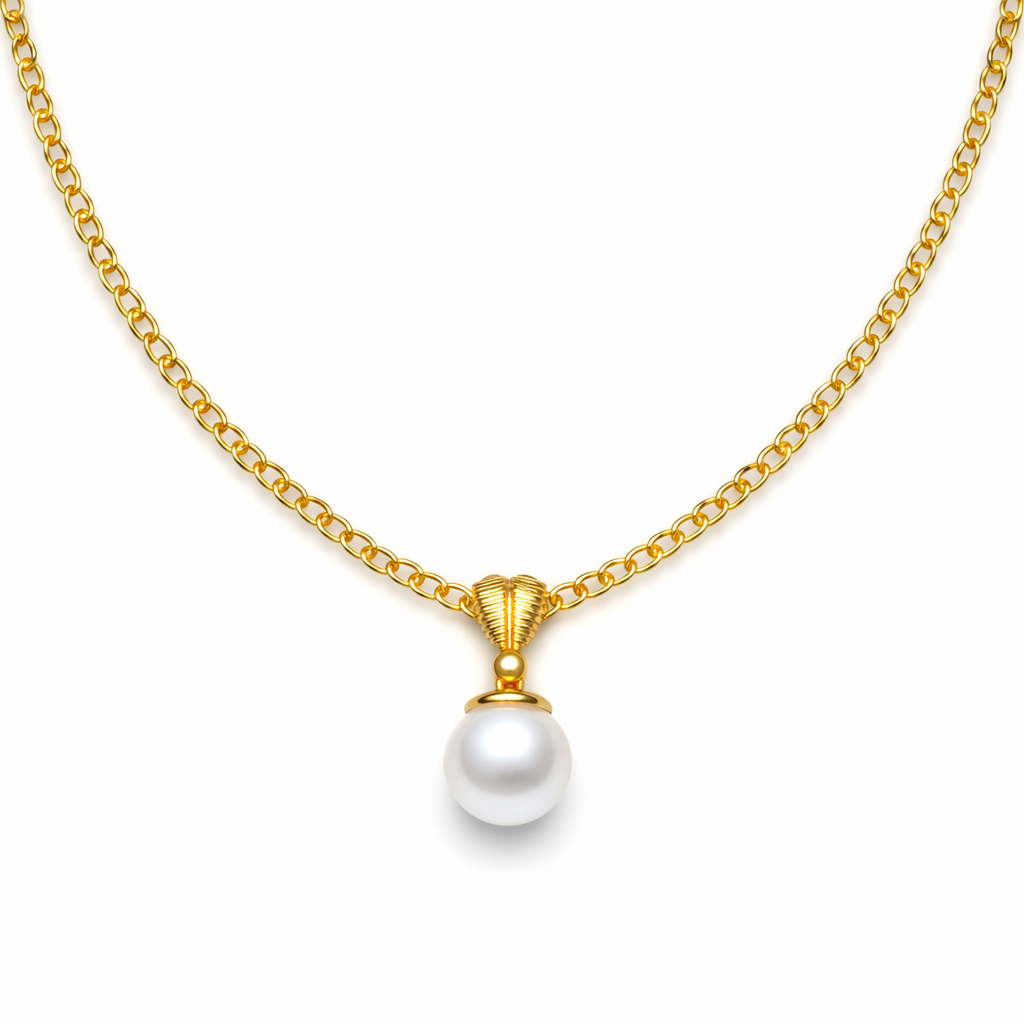 Zily Silver Pearl Necklace