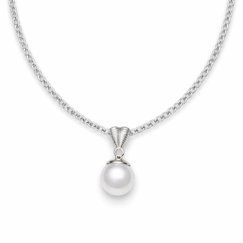 Zily Silver Pearl Necklace