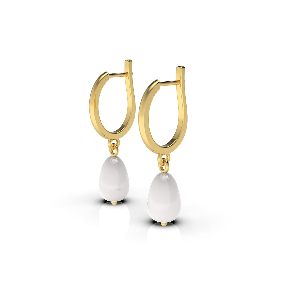 Nora Sterling Silver Drop Pearl Earring