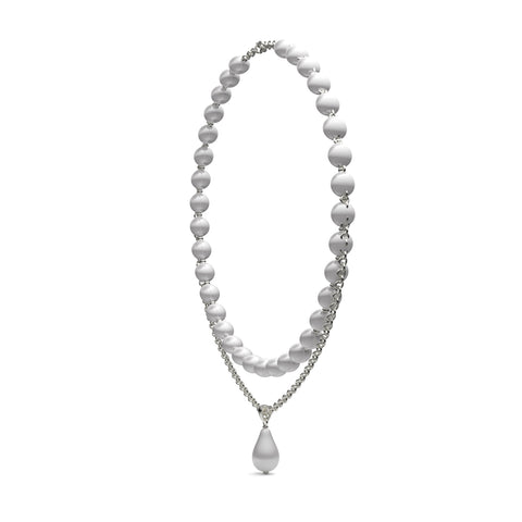 Zoya Sterling Silver Synthetic Pearl Necklace