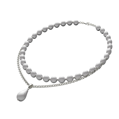 Zoya Sterling Silver Synthetic Pearl Necklace