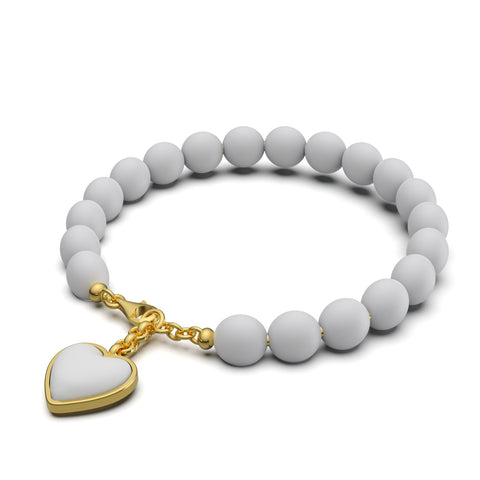 Ella Sterling Silver Synthetic Pearl Shell Bracelets