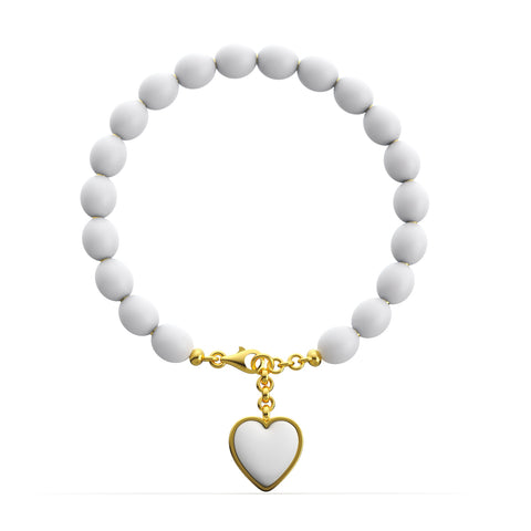 Ella Sterling Silver Synthetic Pearl Shell Bracelets