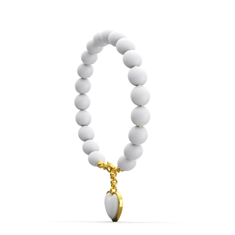 Ella Sterling Silver Synthetic Pearl Shell Bracelets