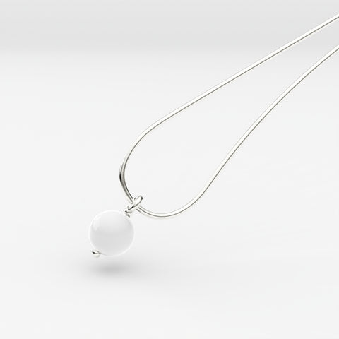 Zuri Sterling Silver Synthetic Pearl Necklace