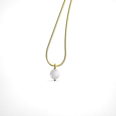 Zuri Sterling Silver Synthetic Pearl Necklace