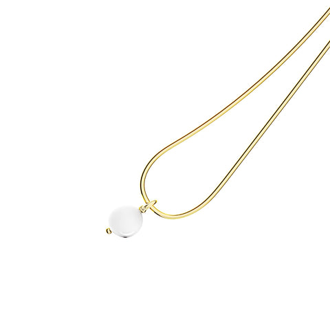 Zuri Sterling Silver Synthetic Pearl Necklace