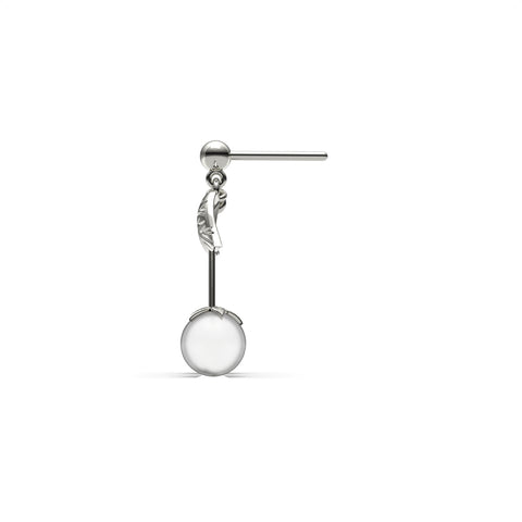 Nora Sterling Silver Synthetic Pearl Earrings