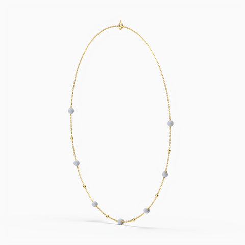 Joe Sterling Silver Synthetic Pearl Necklace