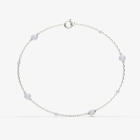 Jiya Sterling Silver Synthetic Pearl Bracelets