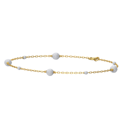 Jiya Sterling Silver Synthetic Pearl Bracelets
