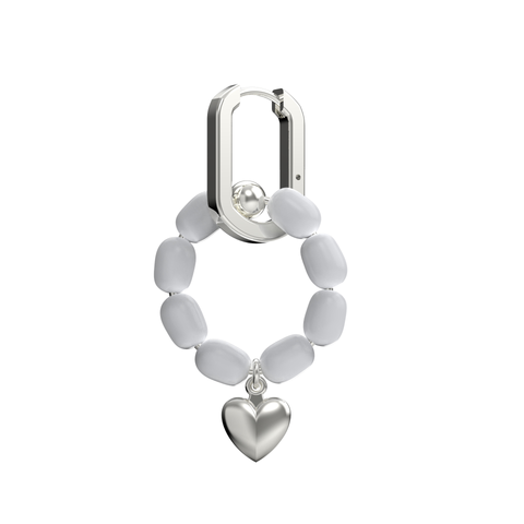 Eli Sterling Silver Synthetic Pearl Earrings