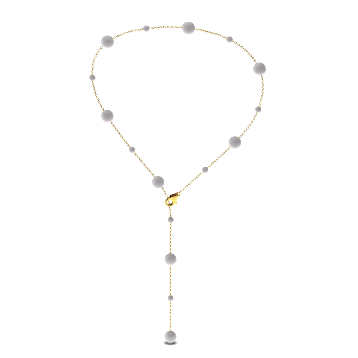 Zoe Sterling Silver Synthetic Pearl Necklace