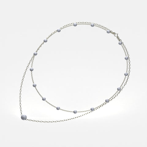 Miri Sterling Silver Synthetic Pearl Necklace