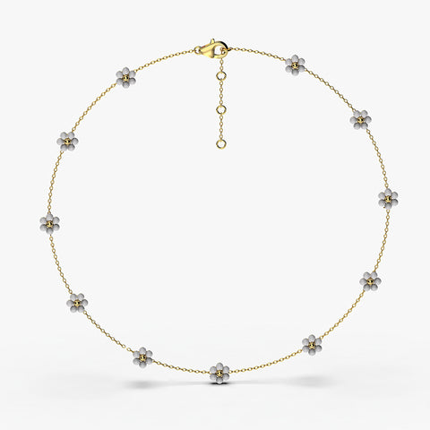 Lily Sterling Silver Synthetic Pearl Necklace