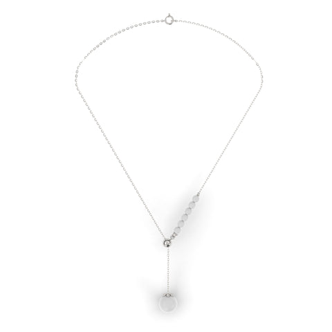 Lue Sterling Silver Synthetic Pearl Necklace