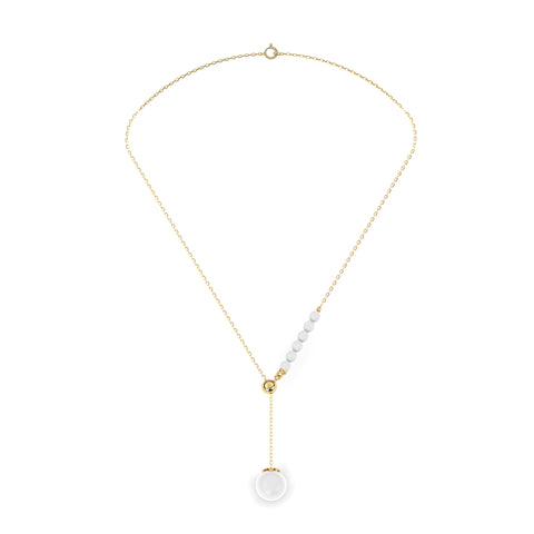 Lue Sterling Silver Synthetic Pearl Necklace