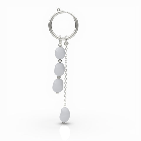 Lily Sterling Silver Synthetic Pearl Earrings