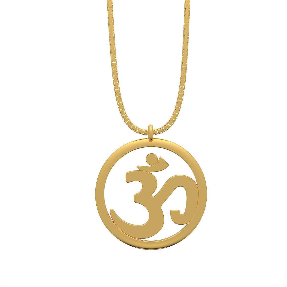 Zoe Sterling Silver Elegant OM Pendant