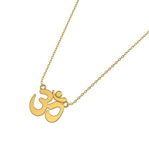 Voa Sterling Silver OM Necklace