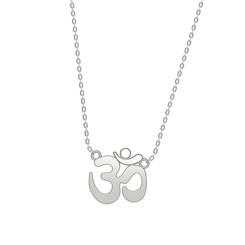 Voa Sterling Silver OM Necklace