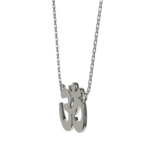 Voa Sterling Silver OM Necklace