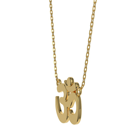 Voa Sterling Silver OM Necklace