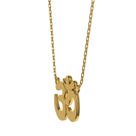 Voa Sterling Silver OM Necklace