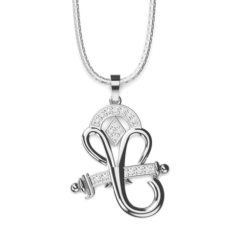 Tia Sterling Silver White Cubic Zirconia Ganesh Pendant