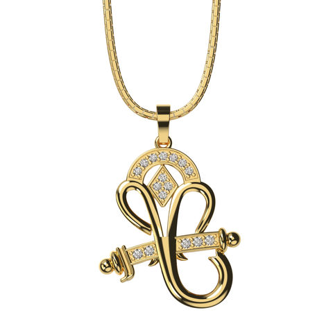 Tia Sterling Silver White Cubic Zirconia Ganesh Pendant