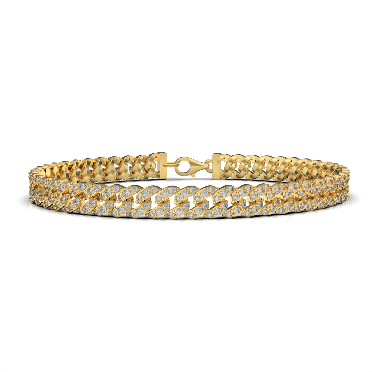 Nora Sterling Silver Gold Plated White Cubic Zirconia Bracelet