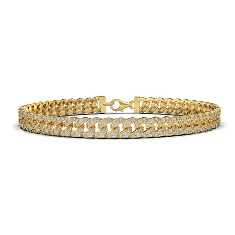 Nora Sterling Silver Gold Plated White Cubic Zirconia Bracelet