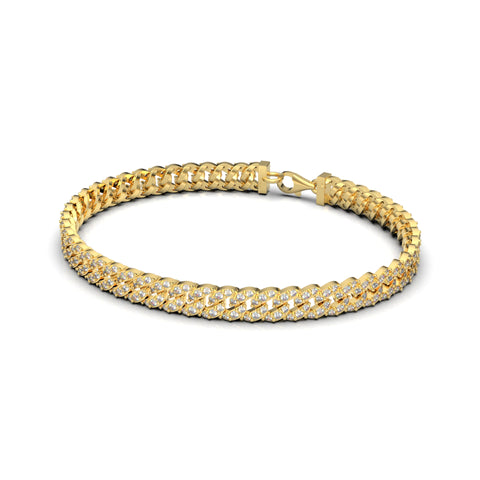Nora Sterling Silver Gold Plated White Cubic Zirconia Bracelet