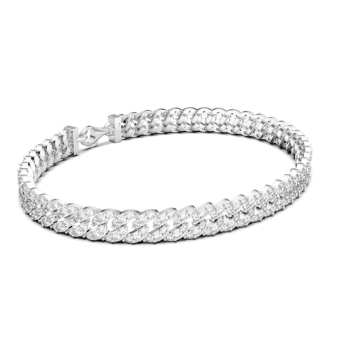 Nora Sterling Silver Gold Plated White Cubic Zirconia Bracelet