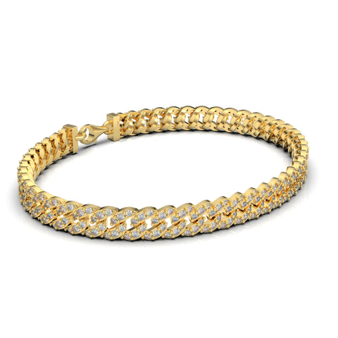 Nora Sterling Silver Gold Plated White Cubic Zirconia Bracelet