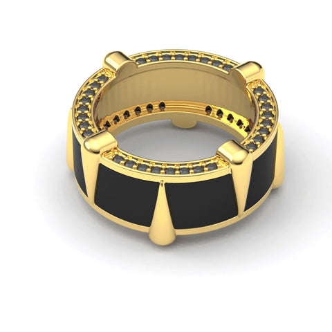 Ruby Sterling Silver Enamel Smoky Cubic Zirconia Ring