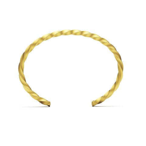 Ruby Sterling Silver Gold Plated Bangle