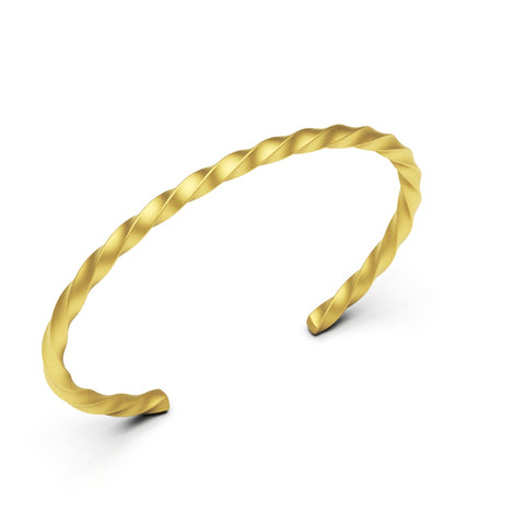 Ruby Sterling Silver Gold Plated Bangle