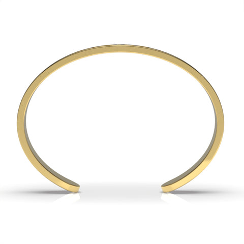 Mia Sterling Silver Gold Plated Bangle