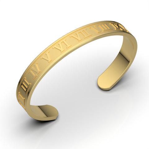 Mia Sterling Silver Gold Plated Bangle