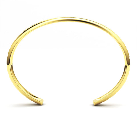 Ruby Sterling Silver Gold Plated Elegant Bangle