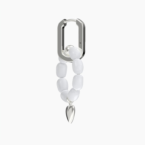 Eli Sterling Silver Synthetic Pearl Earrings